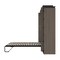 Bestar Orion Queen Murphy Bed with Narrow Shelving Unit (85W), Bark Gray & Graphite 116880-000047 - alternate 10